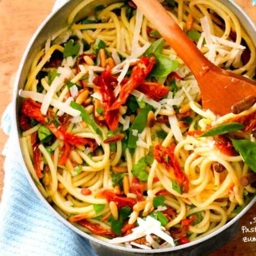 Spaghetti in Chili-Kräuter-Öl