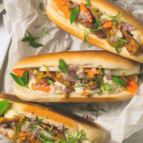Veggie-Banh-Mi mit Gemüsepickles