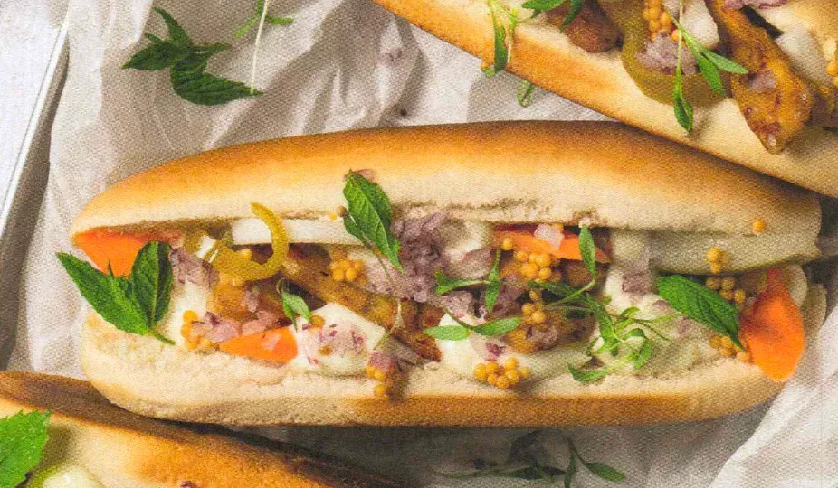 Veggie-Banh-Mi mit Gemüsepickles