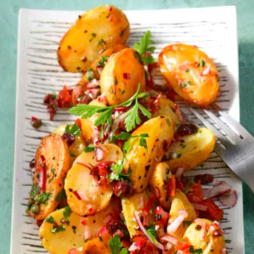 Salat aus Ofenkartoffeln