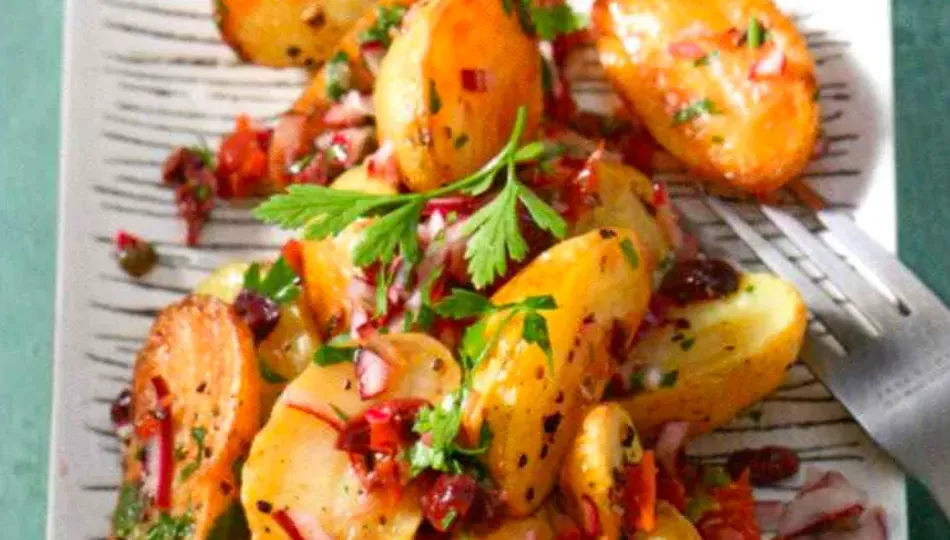 Salat aus Ofenkartoffeln